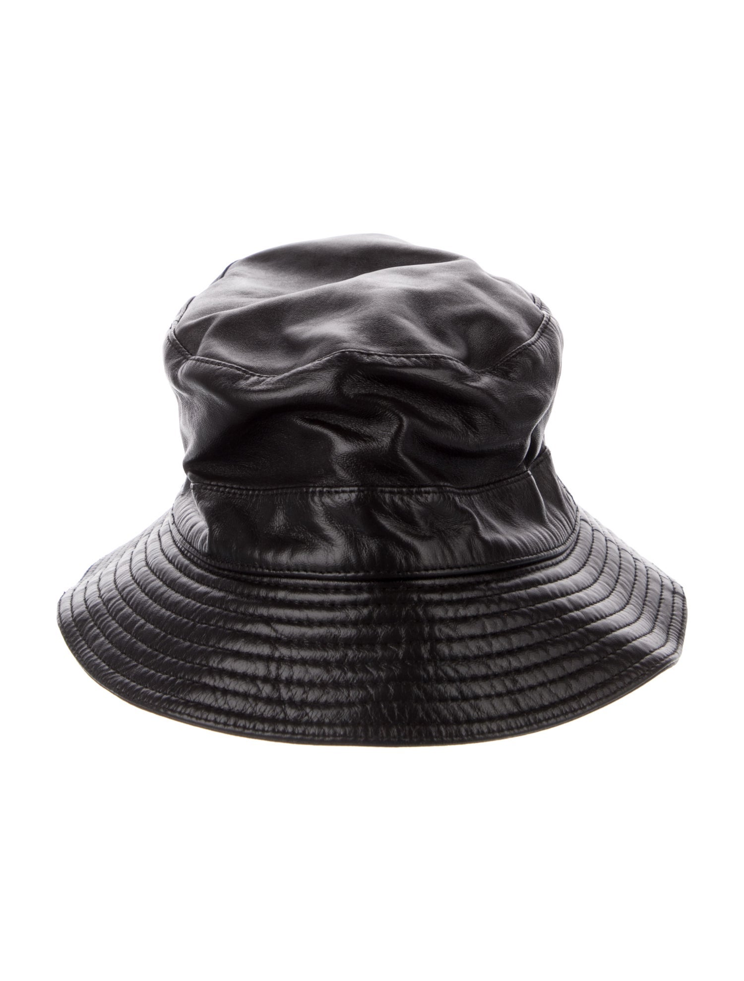 Chapeaux Motsch x Hermès Leather Bucket Hat