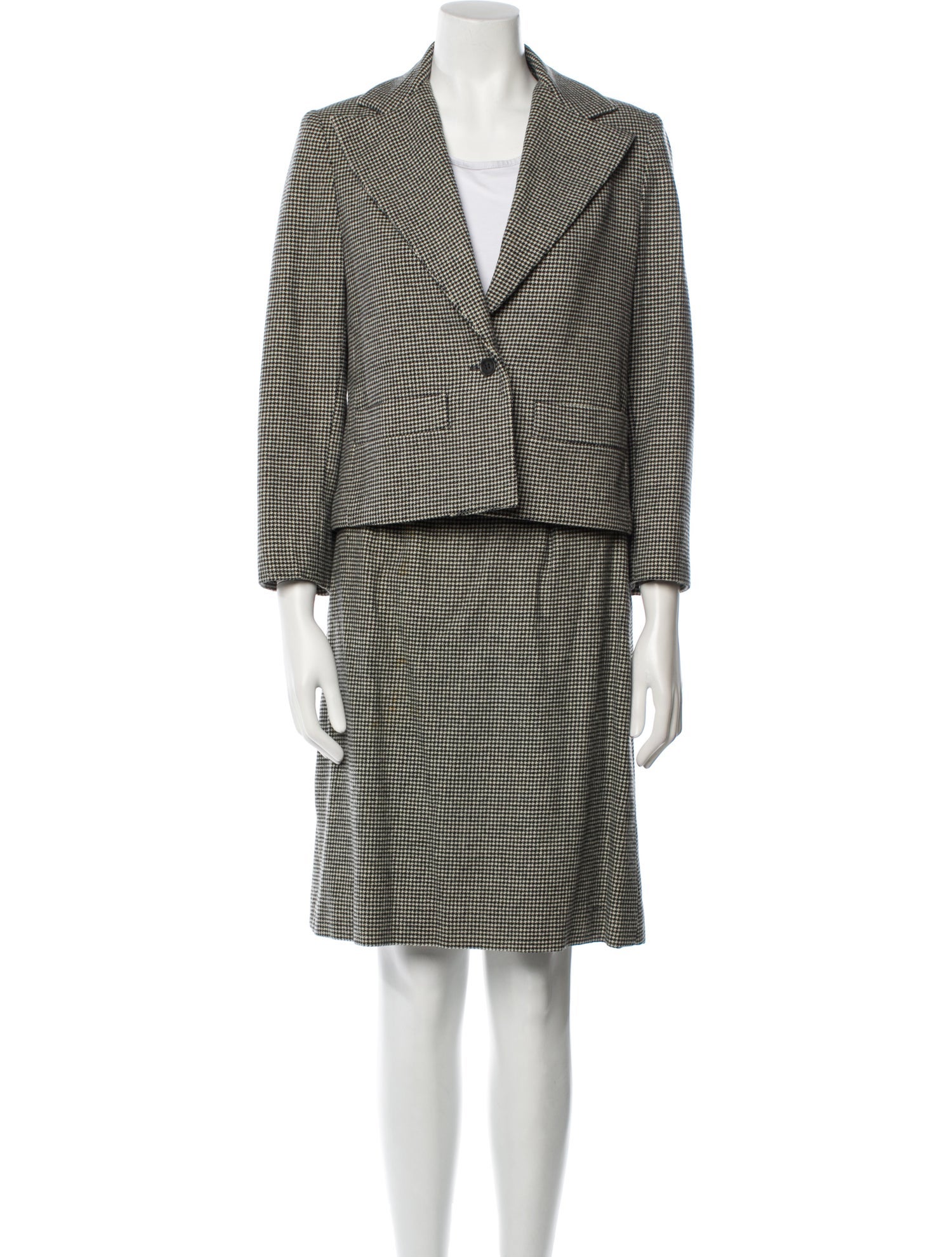 Capucci Houndstooth Print Pantsuit