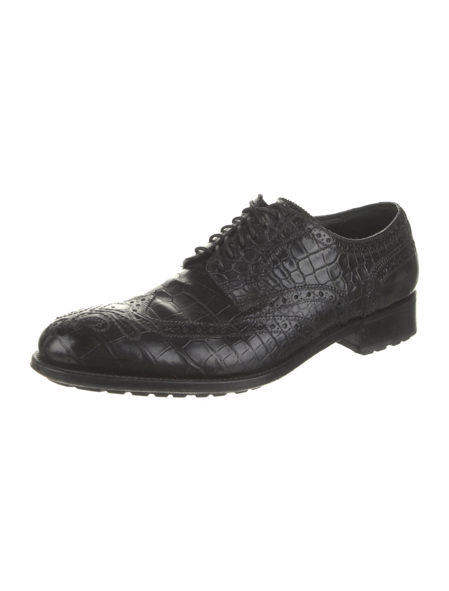 Caporicci Leather Animal Print Oxfords