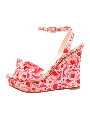 Charlotte Olympia Printed Wedge Sandals