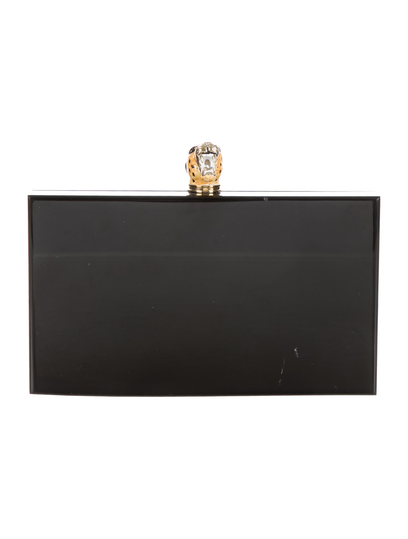 Charlotte Olympia Pandora Leopard Head Clutch