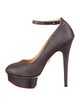 Charlotte Olympia Canvas Platform Pumps