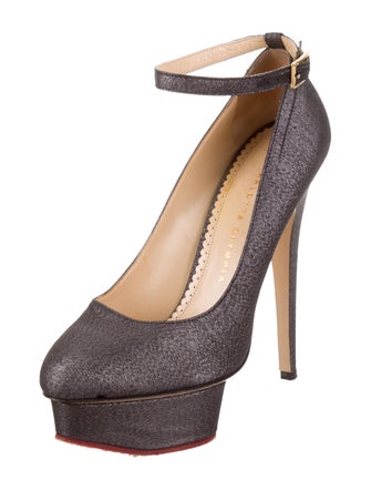 Charlotte Olympia Canvas Platform Pumps