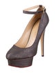 Charlotte Olympia Canvas Platform Pumps