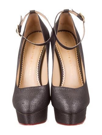 Charlotte Olympia Canvas Platform Pumps