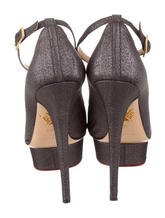 Charlotte Olympia Canvas Platform Pumps