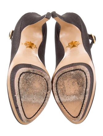 Charlotte Olympia Canvas Platform Pumps