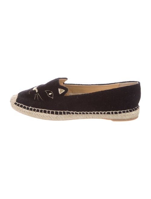 Charlotte Olympia Kitty Canvas Espadrilles Printed