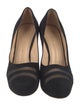 Charlotte Olympia Suede Mesh Accents Pumps