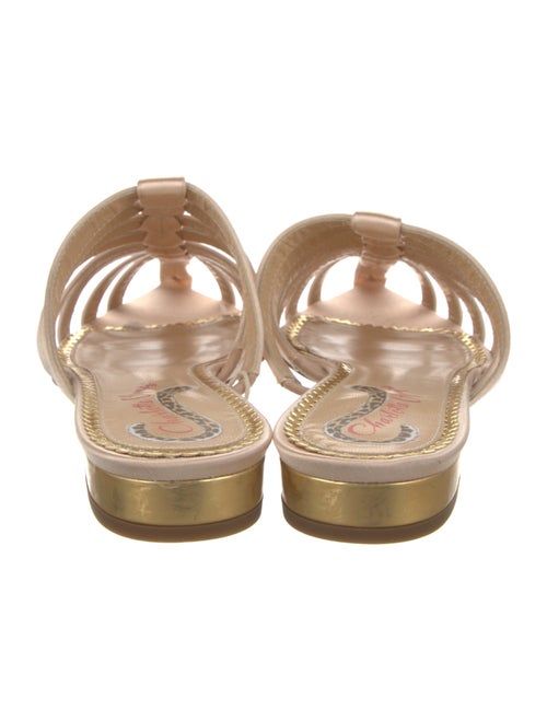 Charlotte Olympia Satin Printed Mules