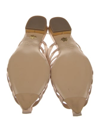 Charlotte Olympia Satin Printed Mules