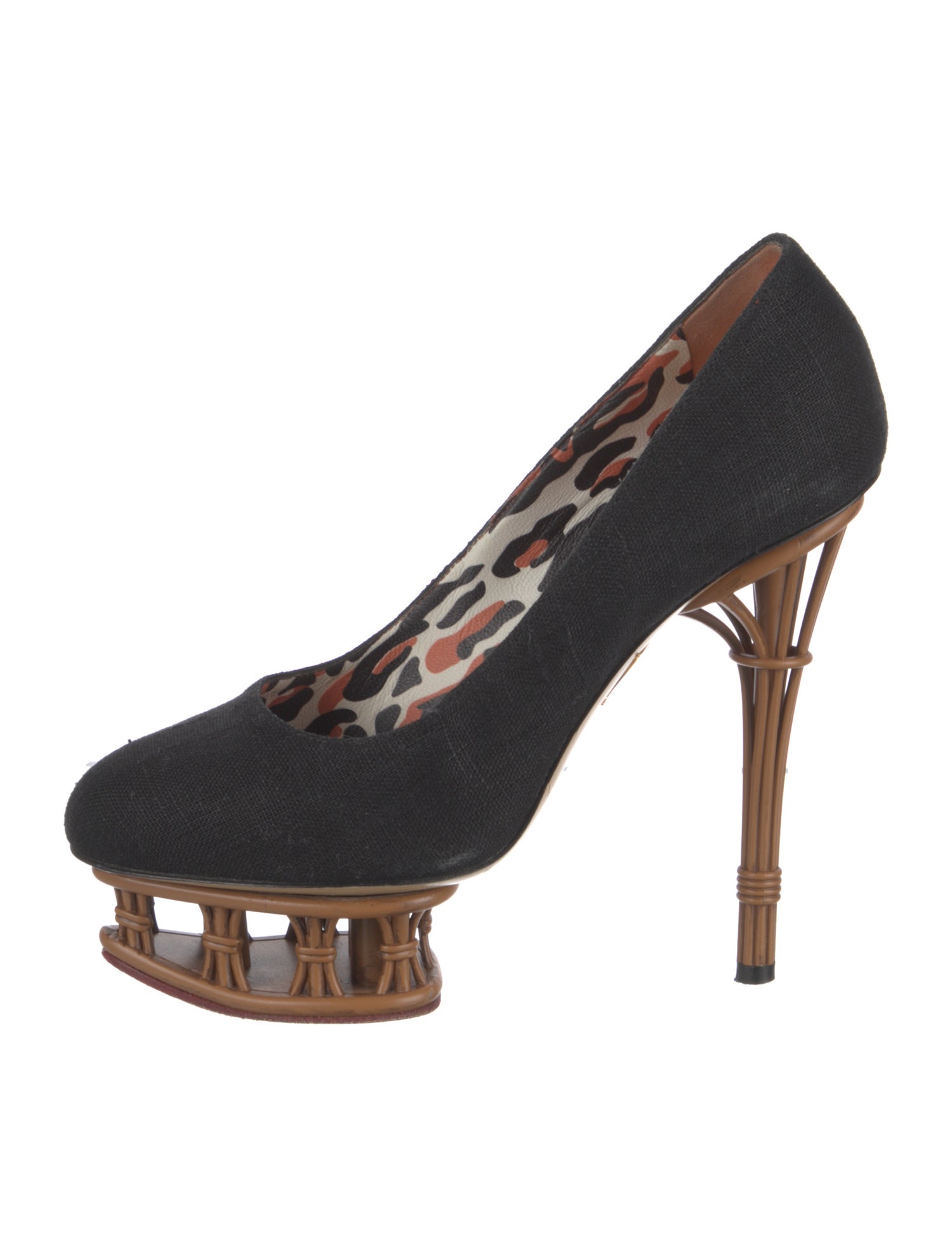 Charlotte Olympia Canvas Pumps