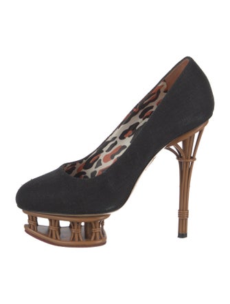 Charlotte Olympia Canvas Pumps