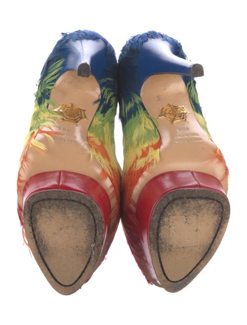 Charlotte Olympia Duck Feathers Feather Trim Pumps