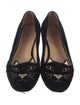 Charlotte Olympia Velvet Embroidered Accent Flats