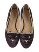 Charlotte Olympia Velvet Embroidered Accent Loafers