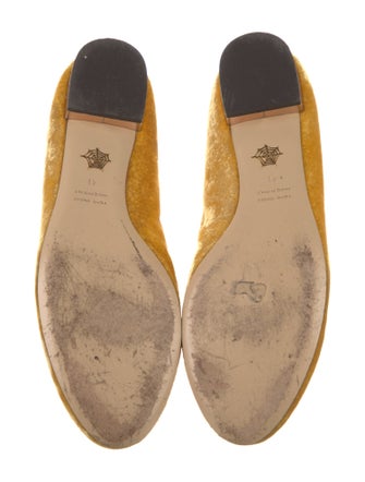 Charlotte Olympia Velvet Embroidered Accent Loafers