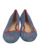 Charlotte Olympia Denim Printed Flats