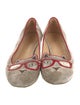 Charlotte Olympia Velvet Embroidered Accent Loafers