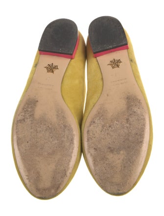 Charlotte Olympia Suede Flats