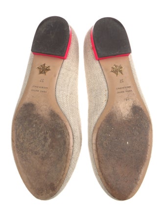 Charlotte Olympia Canvas Printed Ballet Flats