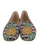 Charlotte Olympia Canvas Printed Loafers