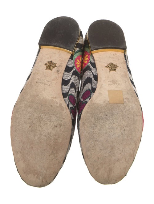 Charlotte Olympia Canvas Printed Loafers