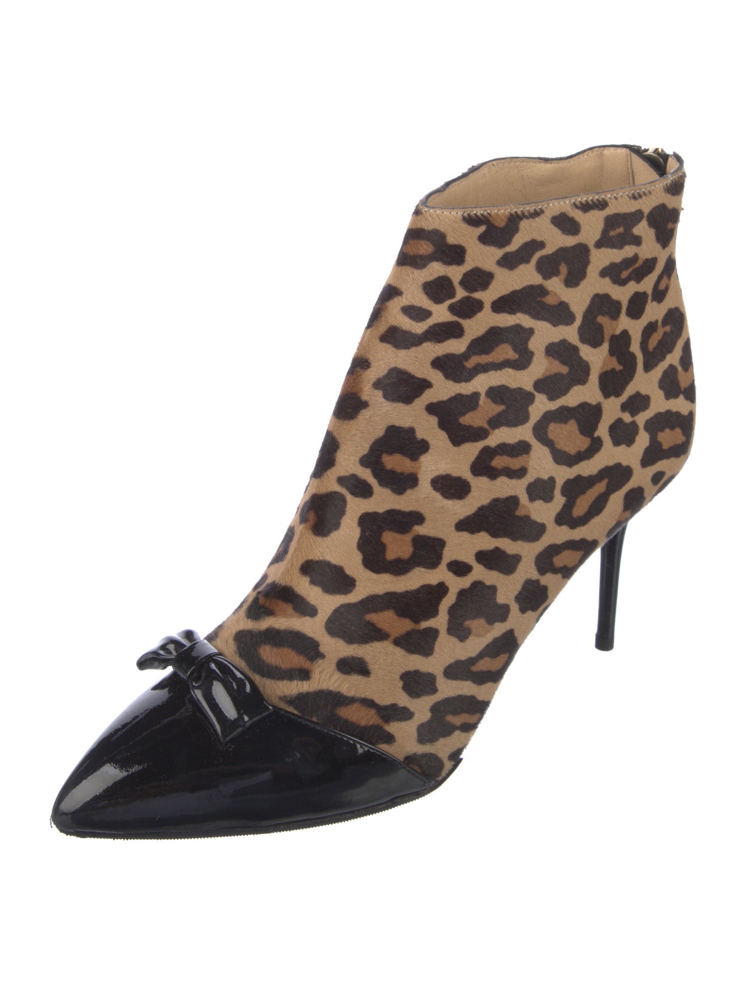 Charlotte Olympia Ponyhair Animal Print Boots