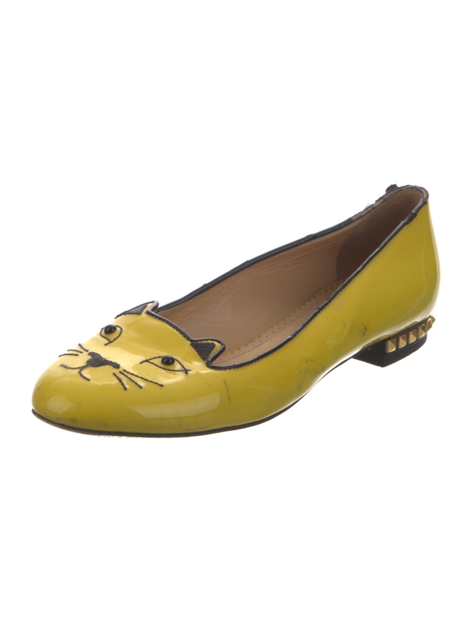Charlotte Olympia Patent Leather Ballet Flats
