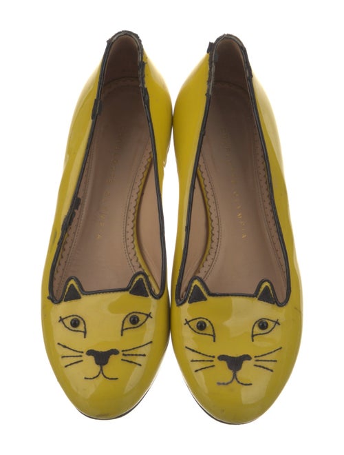 Charlotte Olympia Patent Leather Ballet Flats