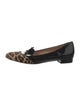Charlotte Olympia Patent Leather Animal Print Loafers