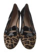 Charlotte Olympia Patent Leather Animal Print Loafers