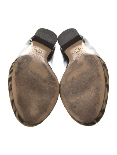 Charlotte Olympia Patent Leather Animal Print Loafers
