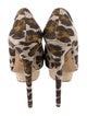 Charlotte Olympia Canvas Animal Print Pumps