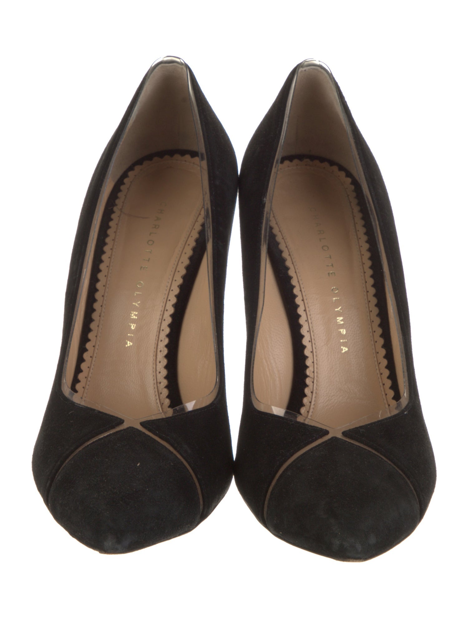 Charlotte Olympia Suede Pumps