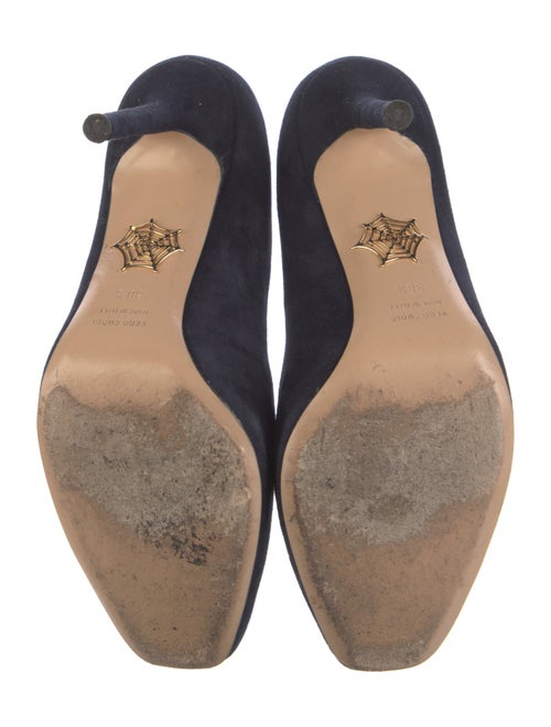 Charlotte Olympia Suede Pumps