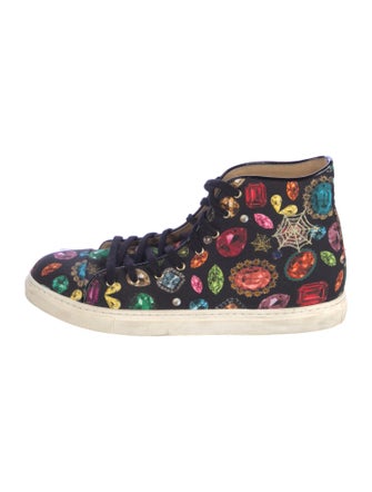 Charlotte Olympia Canvas Printed Sneakers