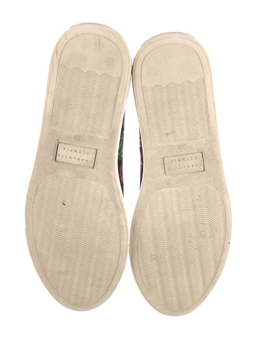 Charlotte Olympia Canvas Printed Sneakers