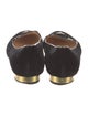 Charlotte Olympia Velvet Embroidered Accent Loafers