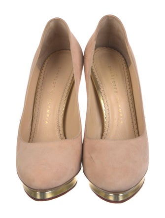 Charlotte Olympia Suede Pumps