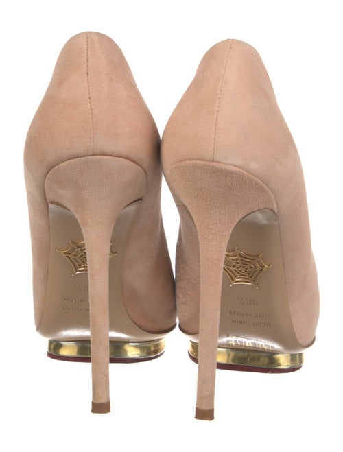 Charlotte Olympia Suede Pumps