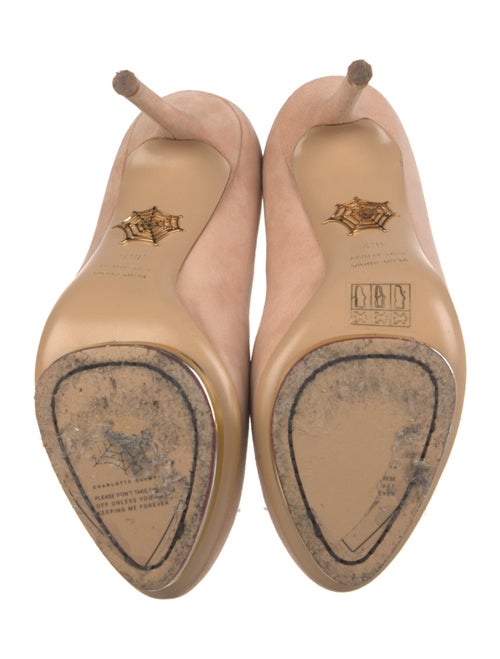 Charlotte Olympia Suede Pumps