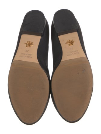 Charlotte Olympia Canvas Embroidered Accent Loafers