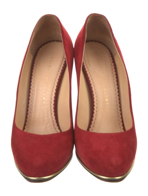 Charlotte Olympia Suede Pumps