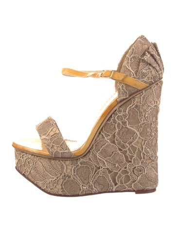 Charlotte Olympia Sandals Lace Pattern Espadrilles IT 39 | 9