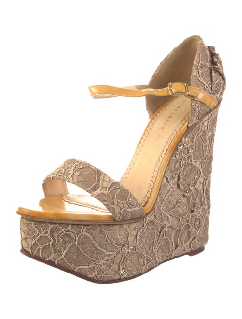 Charlotte Olympia Lace Pattern Espadrilles