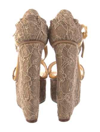 Charlotte Olympia Lace Pattern Espadrilles