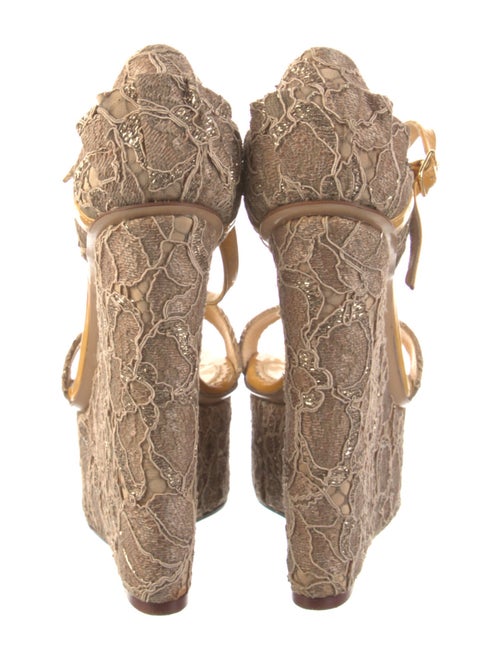 Charlotte Olympia Lace Pattern Espadrilles