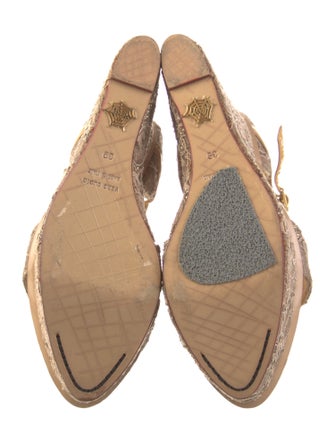Charlotte Olympia Lace Pattern Espadrilles