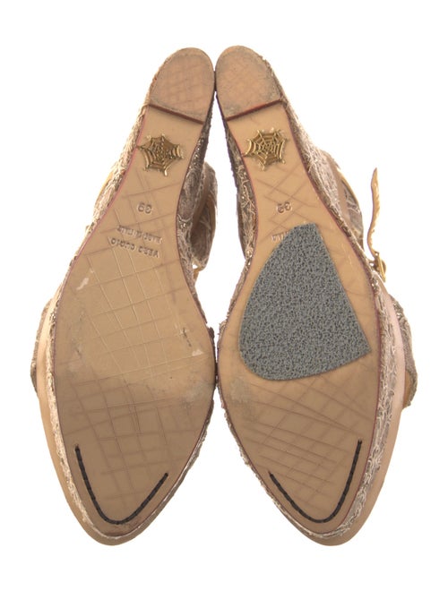 Charlotte Olympia Lace Pattern Espadrilles